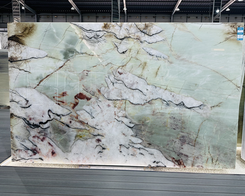 Green Quartzite Slabs 84 Tiffany Cristallo Quartzite Slabs