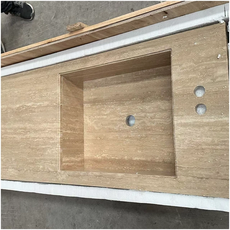 Travertine Floating Vanity Top