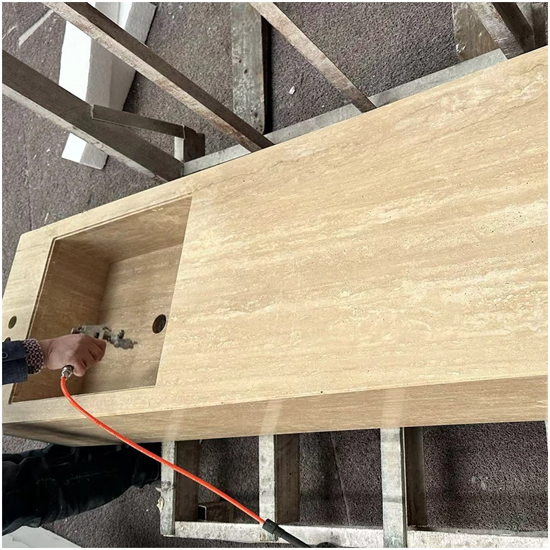 Travertine Wallmounted Vanity Top