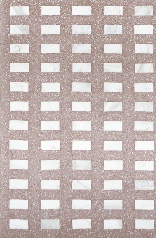 Terrazzo Medallion Tiles 17 White Marble Chip Brown Terrazzo FORUA