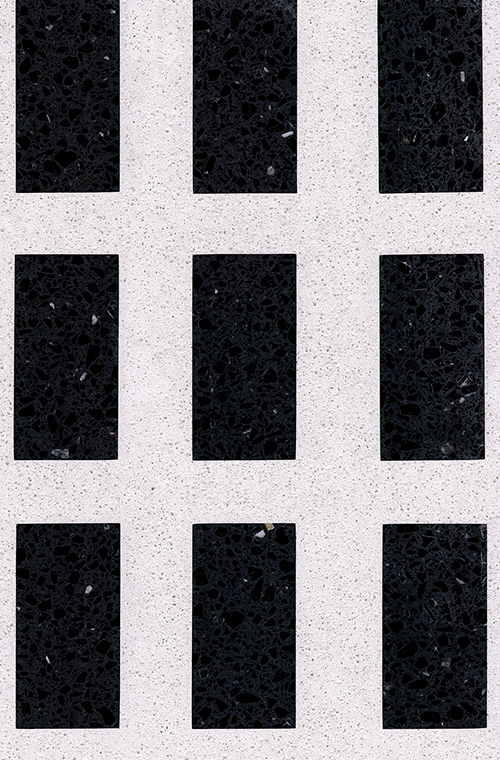 Terrazzo Medallion Tiles 12 White and Black Terrazzo FORUA