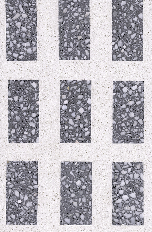 Terrazzo Medallion Tiles 9 White and Grey Terrazzo FORUA