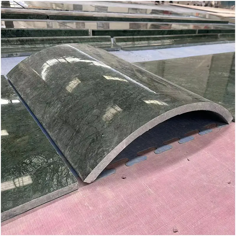 Marble Green Arc Tiles