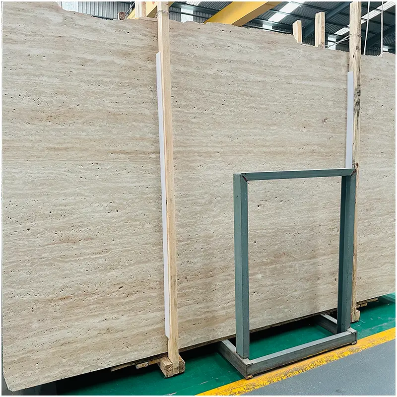 Persian Beige Travertine Honed Slab