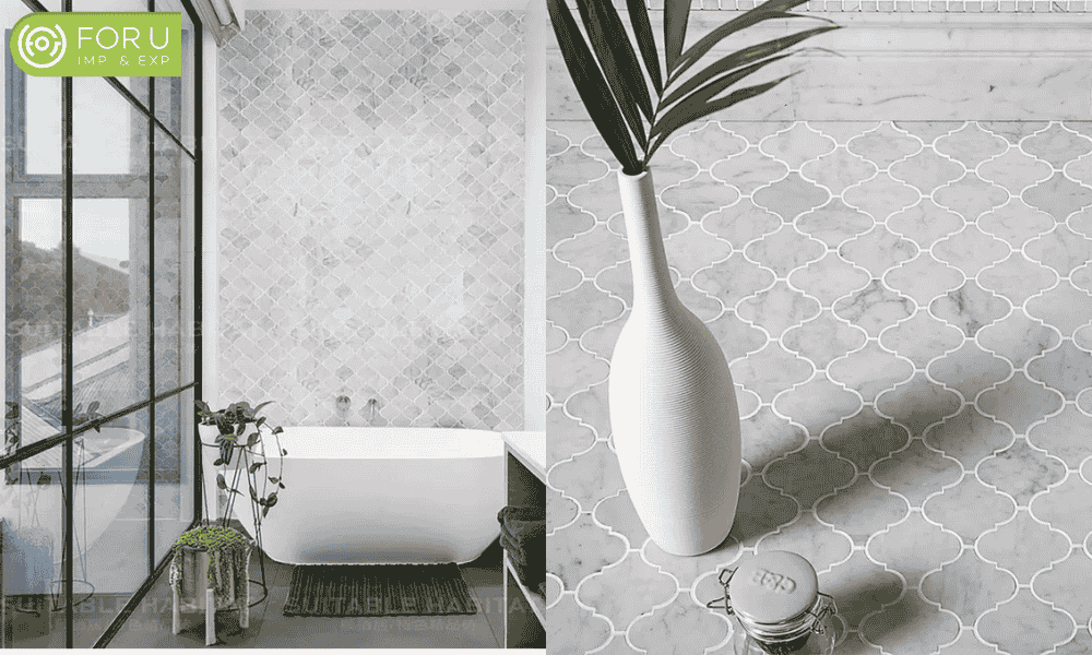 Arabesque Marble Mosaic Tile Arabesque Marble Mosaic Tile