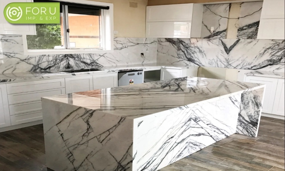 Natural marble kitchen countertops Natural marble kitchen countertops