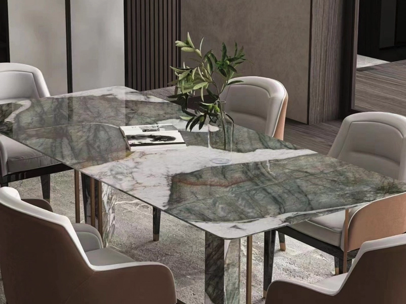 Trending Exotic Quartzite 34 Botanic Wave Green Quartzite Luxury Mansion Tables