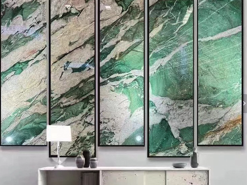 Trending Exotic Quartzite 38 Patagonia Green Quartzite Entrance Wall Designs