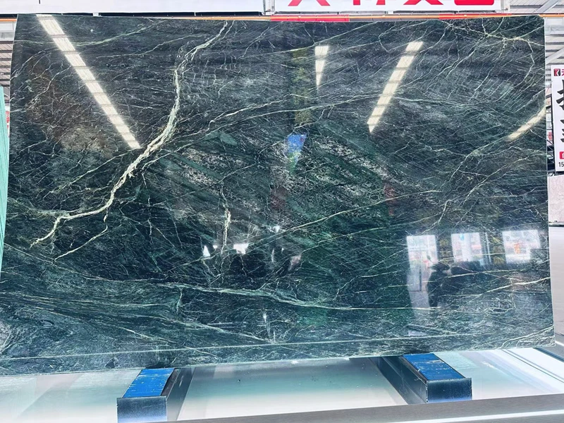 Green Marble 49 Spider Green Marble Polished Slabs