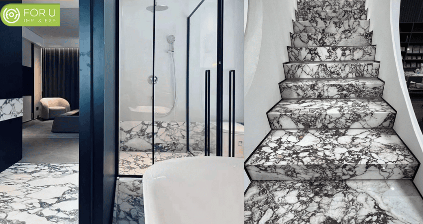 Top Grade Marble Tiles for Elegant Interiors A Guide by FOR U STONE 5 Calacatta Viola Marble