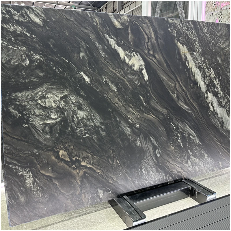 Black Fantasy Quartzite 4 Black Fantasy Quartzite Slabs