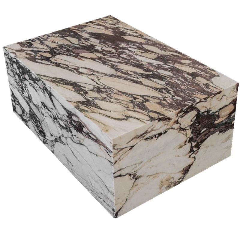 Stone Tables 4 Calacatta Viola Marble Plinth Table