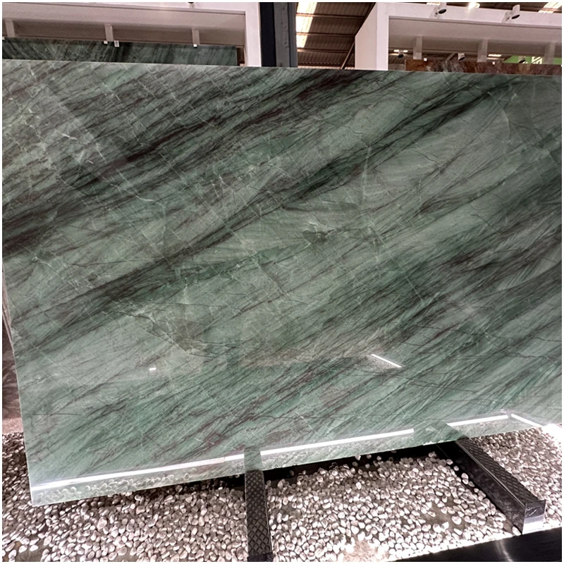 Emerald Quartzite Slab 2 Emerald Green Quartzite Polished Slab