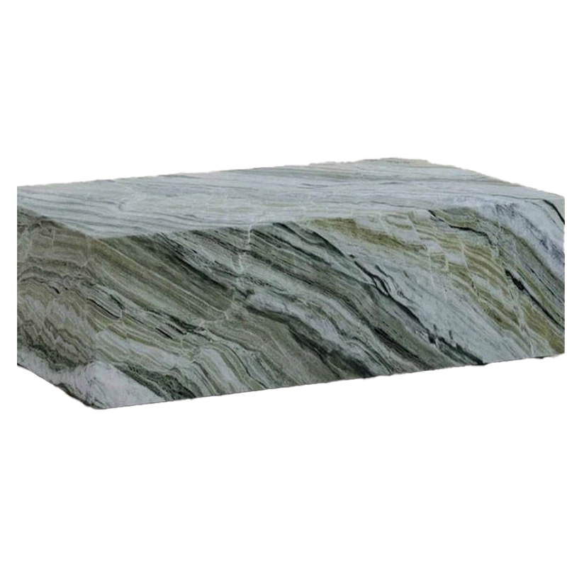 Stone Tables 29 Raggio Verde Marble Plinth Tables