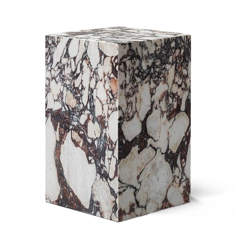 Stone Tables 62 Calacatta Violetta Marble Tall Cube Tables