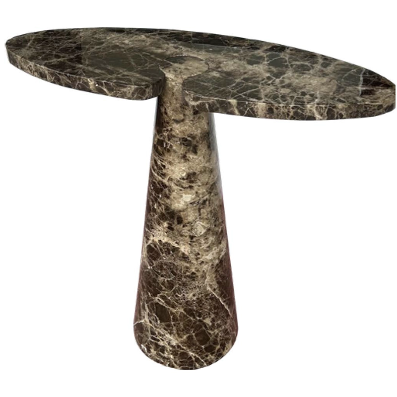 Stone Tables 114 Dark Emperador Brown Marble Console Tables