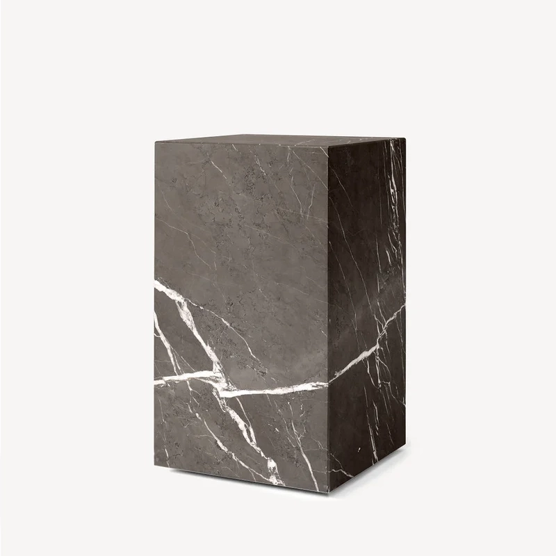 Stone Tables 81 Pietra Grey Marble Tall Plinth Side Tables