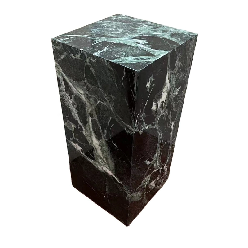Stone Tables 82 Verde Apli Marble Tall Cube Tables