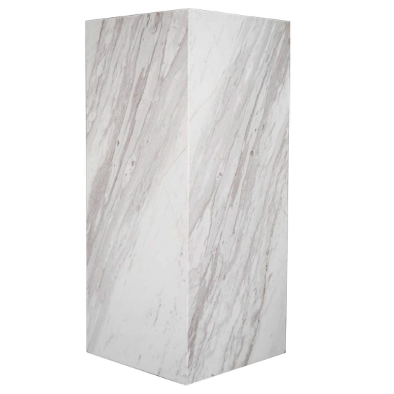 Stone Tables 89 Volakas White Marble Tall Cube Tables