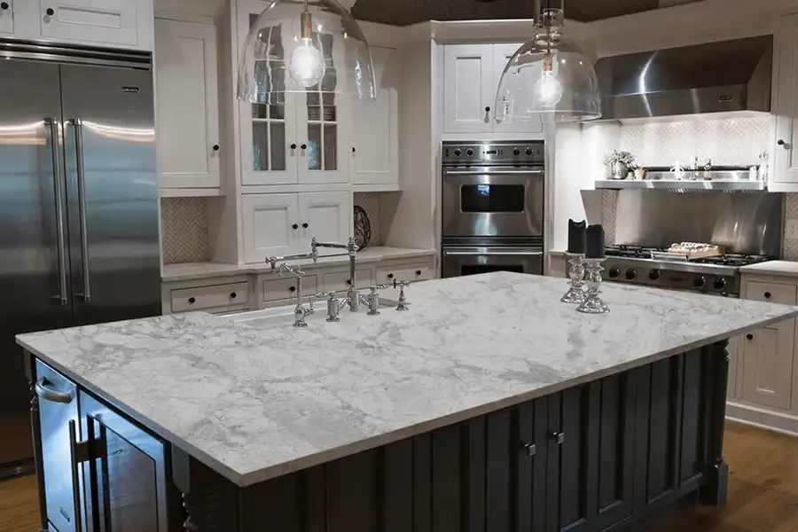 Calacatta Super White Quartzite Proviate Home Kitchen Projects