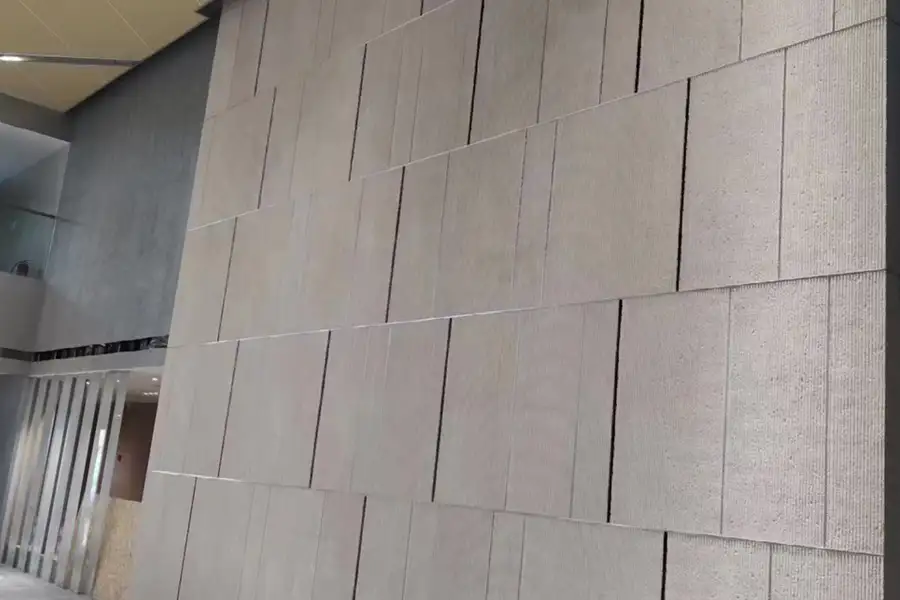 Fachadas interiores de piedra de arcilla modificada