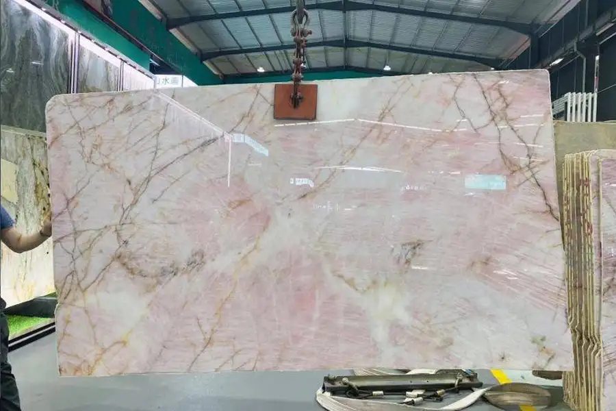 Cristallo Roze Kwartsietplaat