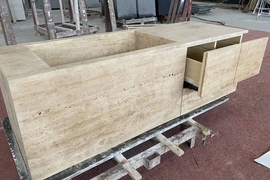 منضدة ترافرتين حائط معلقة على الحائط من رومانو