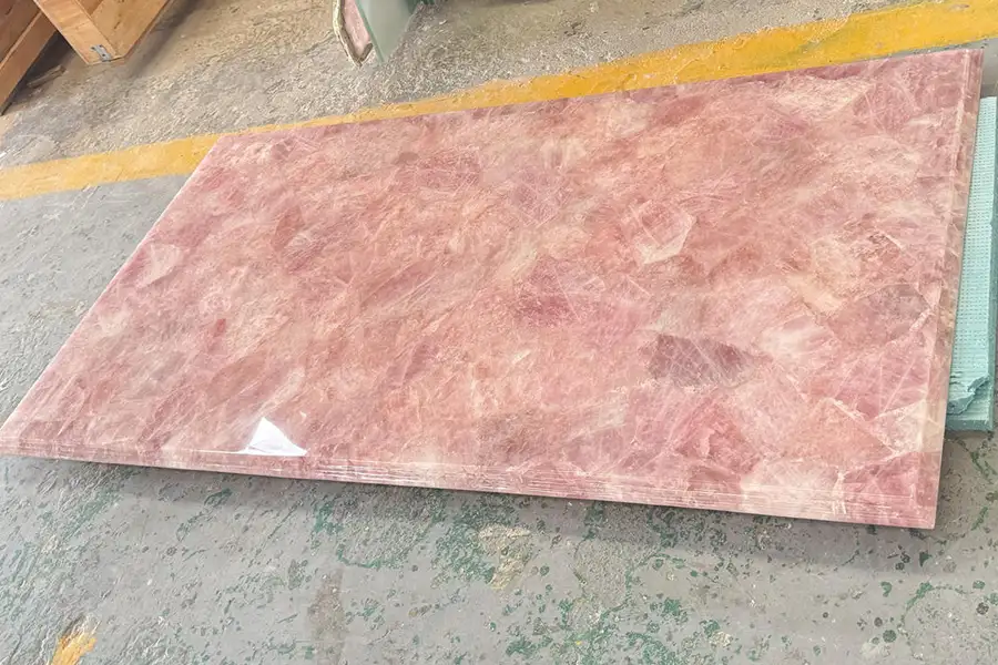 Roze Kwarts Rechthoekige Tafels