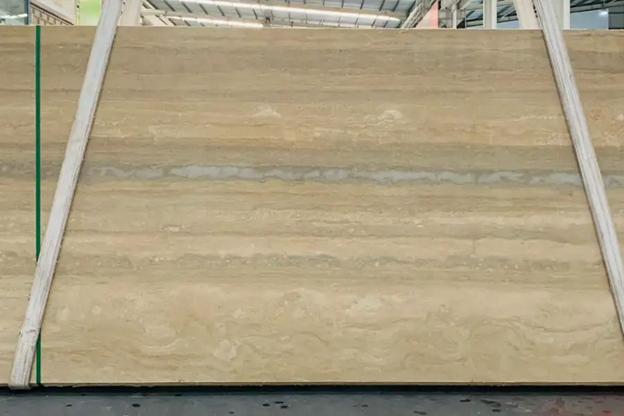 ترافرتين إيطاليا 13 لوح ترافرتين فضي اللون