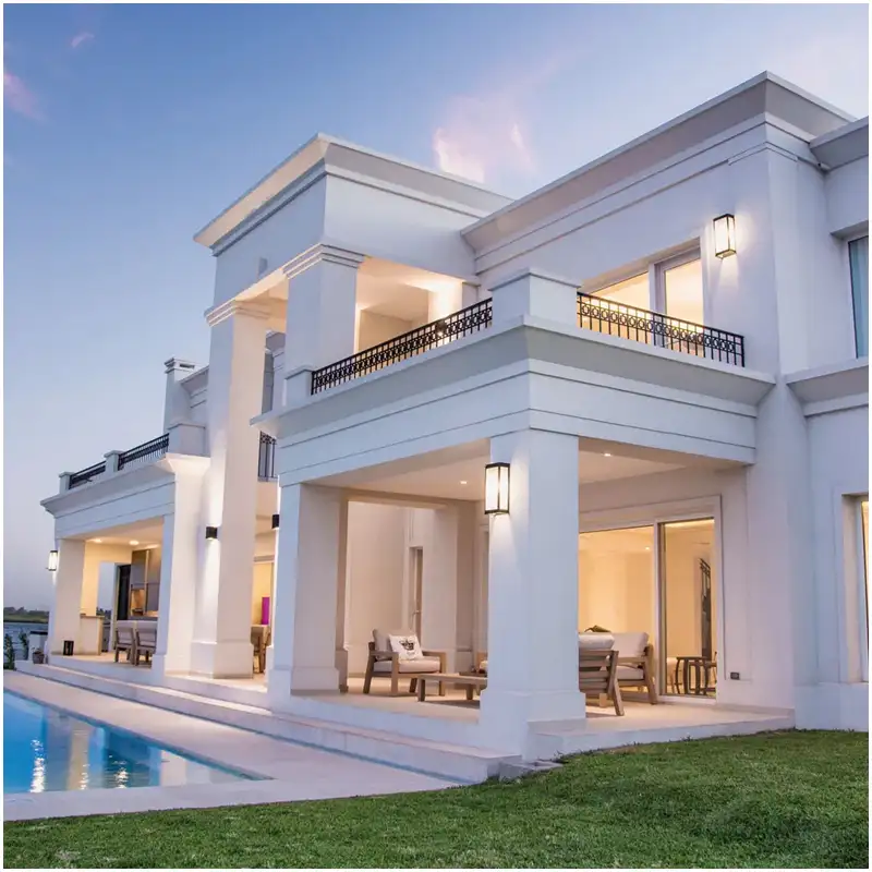 White Limestone Villa Exterior Projects
