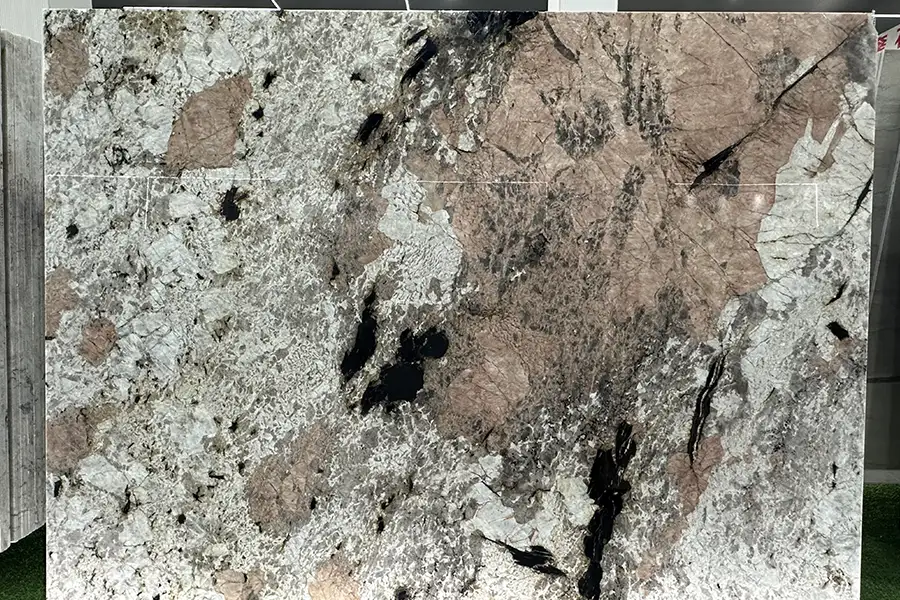 Alaska Roze Graniet Gepolijste Plakken