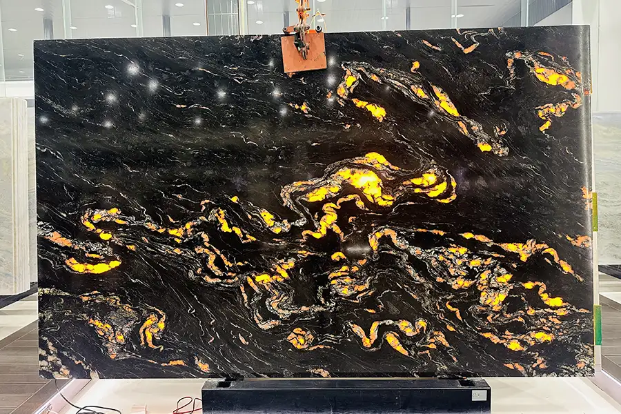 Black Titanium Granite Backlit Slabs