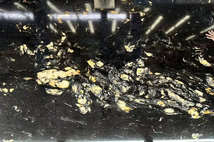 Black Titanium Granite Polished Slabs