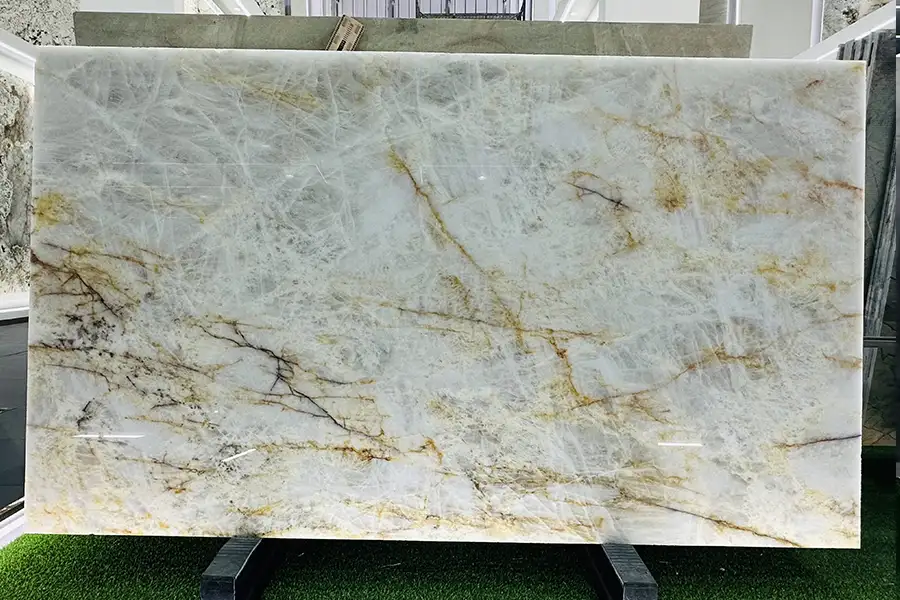 Белый кварцит Cristallo