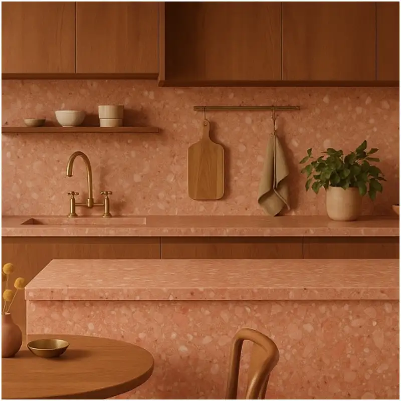 Rosa Del Garda Marble 1 Rosa Del Garda Marble Luxury Kitchen Countertop Projects