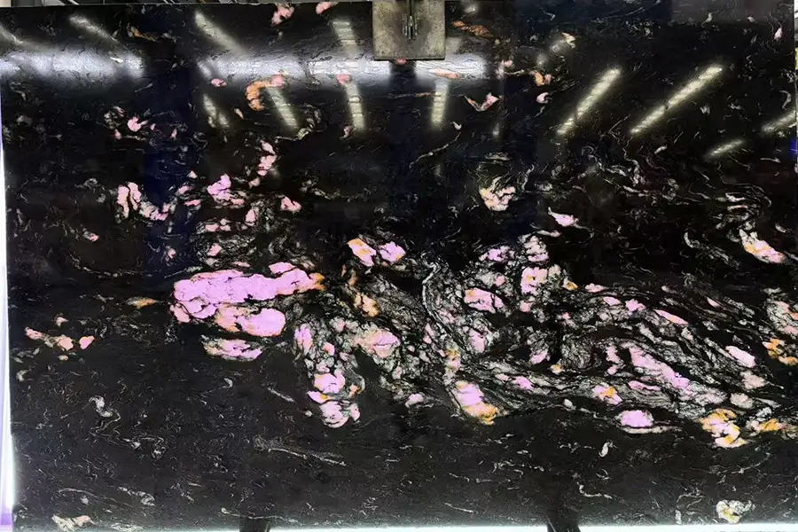 Titanium Black Granite Backlit Slabs