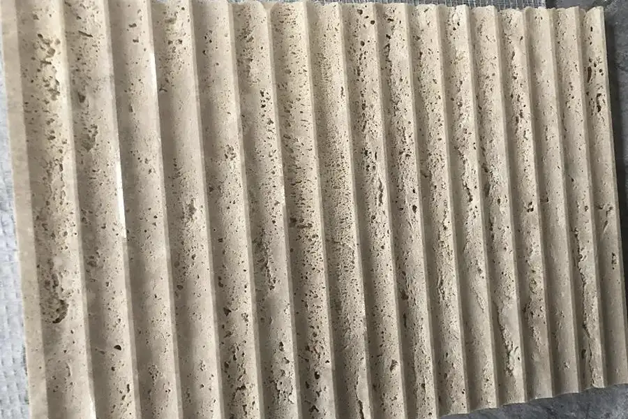 Turkish Beige Travertine Concave Tiles