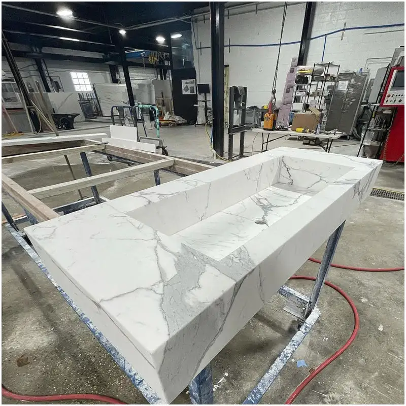 Calacatta Marble Bathroom Sinks