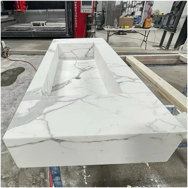 Calacatta Marmeren Spoelbakken Calacatta Marmeren Spoelbakken