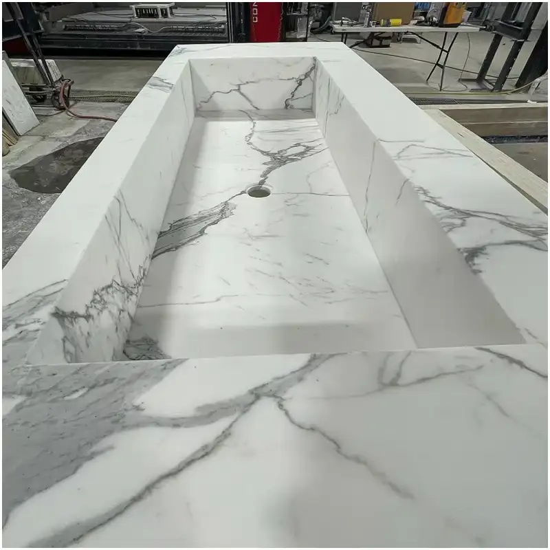 Calacatta Marmeren Wastafels Calacatta Marmeren Wastafels