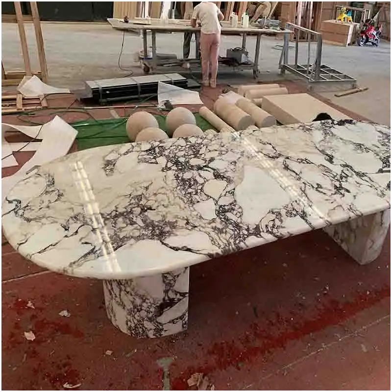 Calacatta Viola Marble Tables