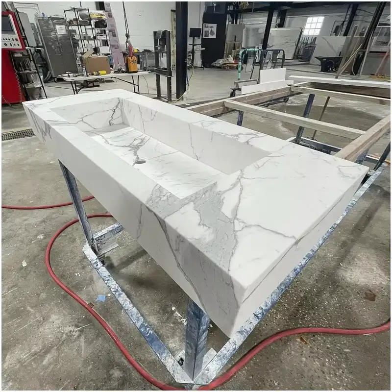 Calacatta wit marmeren spoelbakken Calacatta wit marmeren spoelbakken