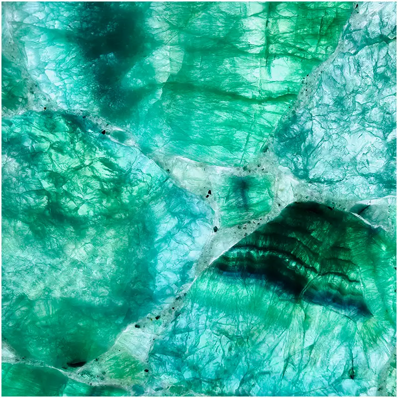 Gema de fluorita verde