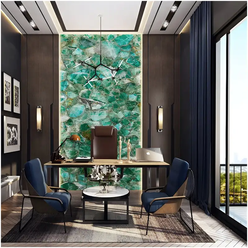 Fluorita verde Diseños de paredes para áticos de lujo
