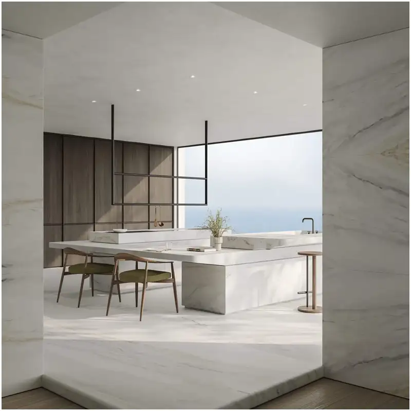 Progetti di ville di lusso in marmo bianco di Covelano