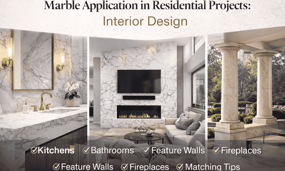 Applicazione del marmo