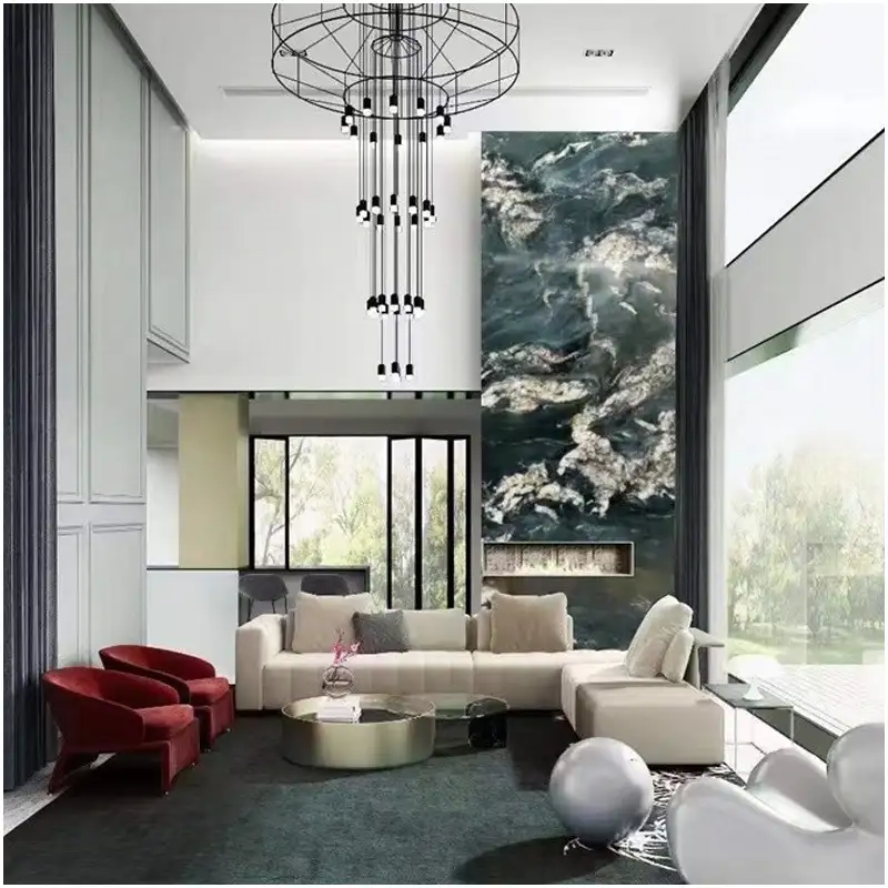 Krypton-Quartzite-Villa-Fireplace-Designs