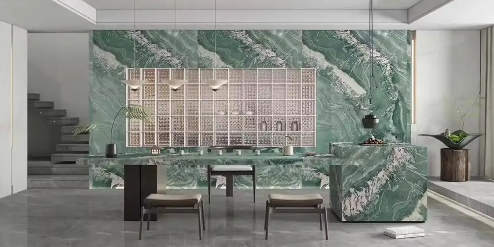 Mastering Exotic Green Quartzite in 2026 Luxury Interiors 1 Maestro-Green-Quartzite-Kitchen-Island-Top-Designs-in-Home