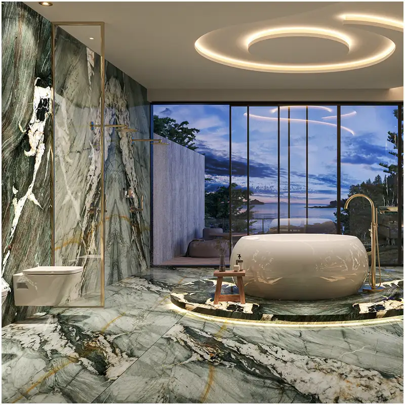 Tại sao đá thạch anh Cristallo del Mare lại dẫn đầu xu hướng màu xanh độc đáo năm 2026