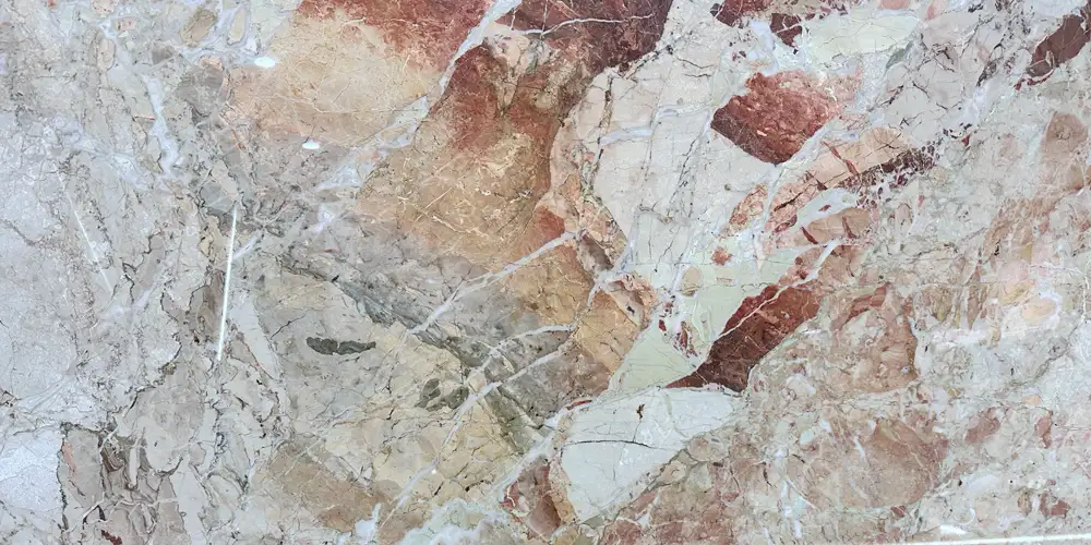 Brecha Aurora Mármore 1 Brecha - Aurora - Mármore - Pedra